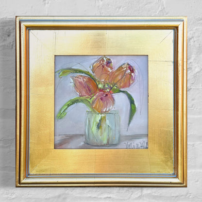 “Sunlit Tulips"  IFramed 8 x 8I